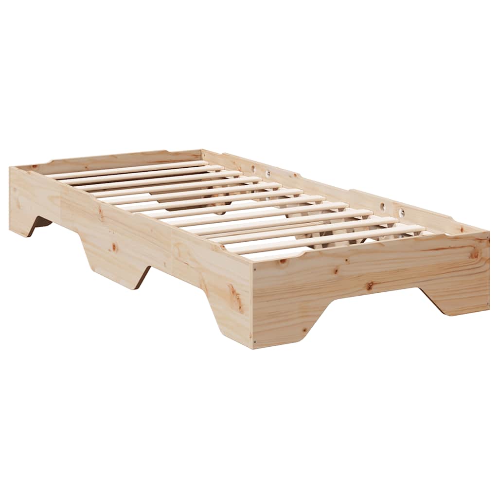 Cama sem colchão empilháveis 75x190 cm madeira maciça