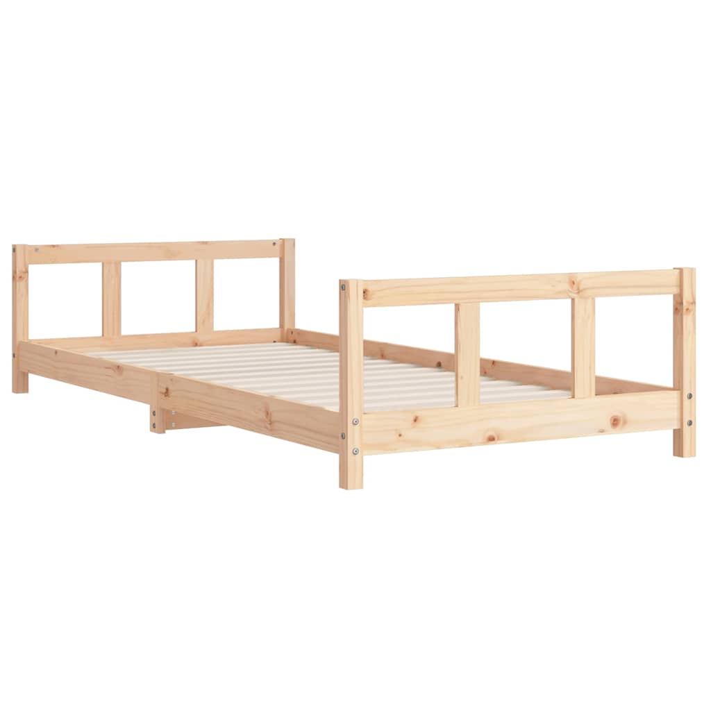 Estrutura de cama infantil 90x200 cm pinho maciço