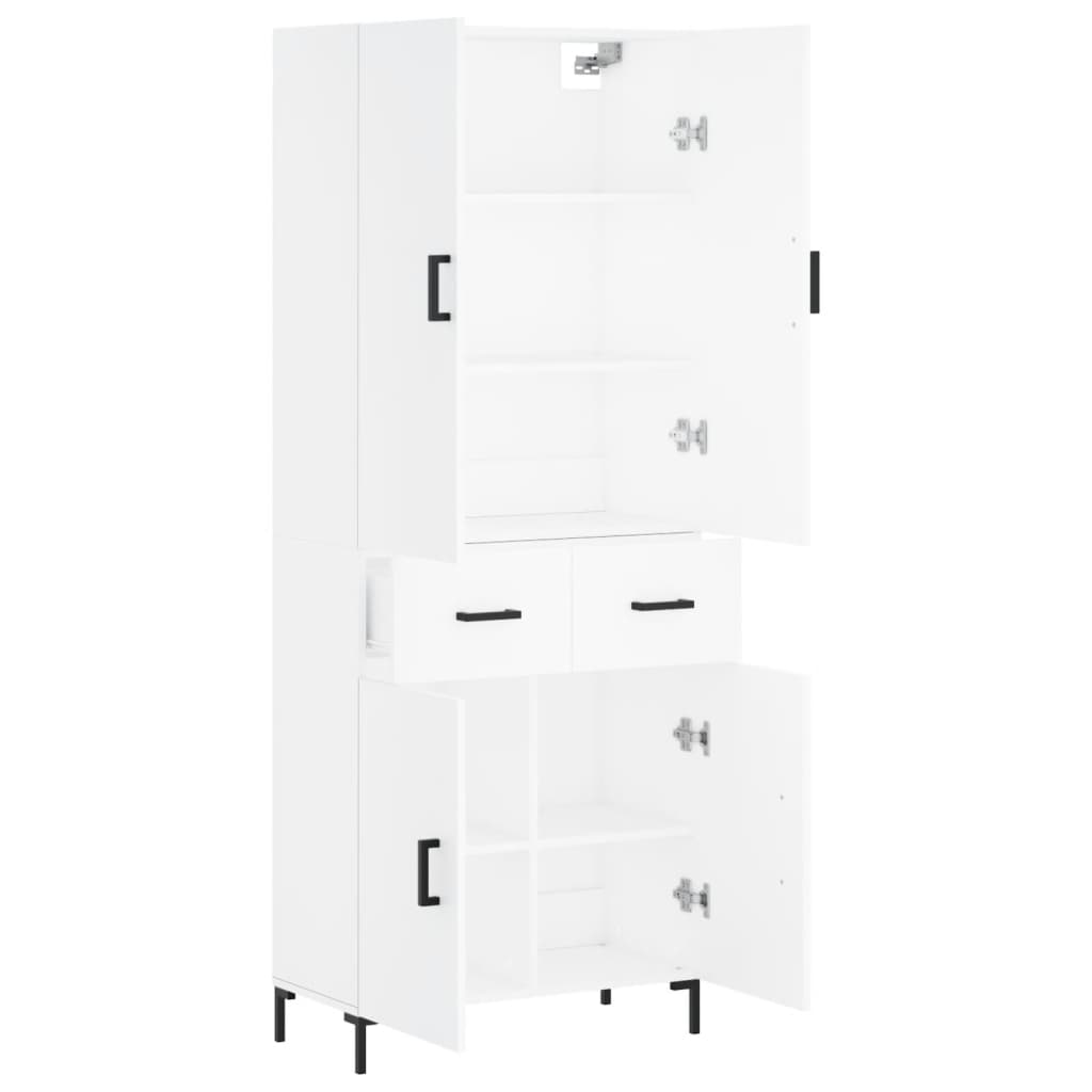 Armário alto 69,5x34x180 cm derivados de madeira branco