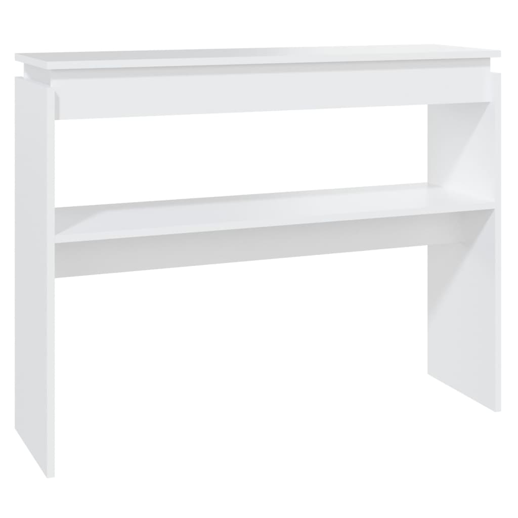 Mesa consola 102x30x80 cm derivados de madeira branco