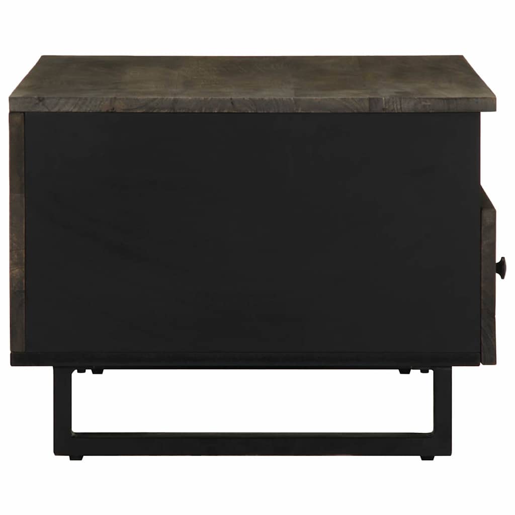 Mesa de centro 80x54x40 cm madeira de mangueira maciça preto