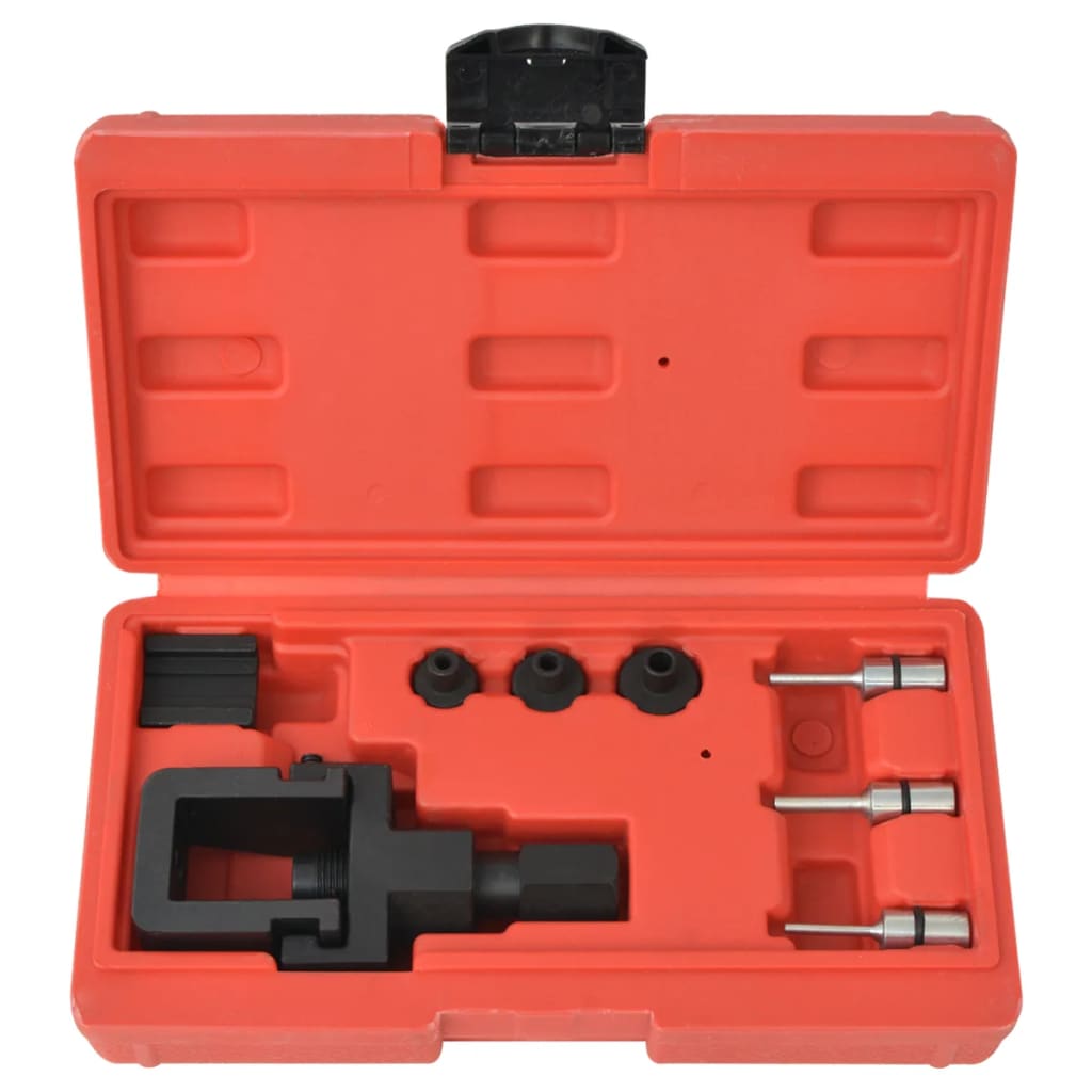 Conjunto extrator de correntes e rebitadeira p/ motas, 8 pcs