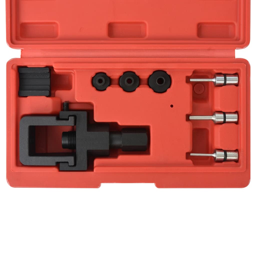Conjunto extrator de correntes e rebitadeira p/ motas, 8 pcs