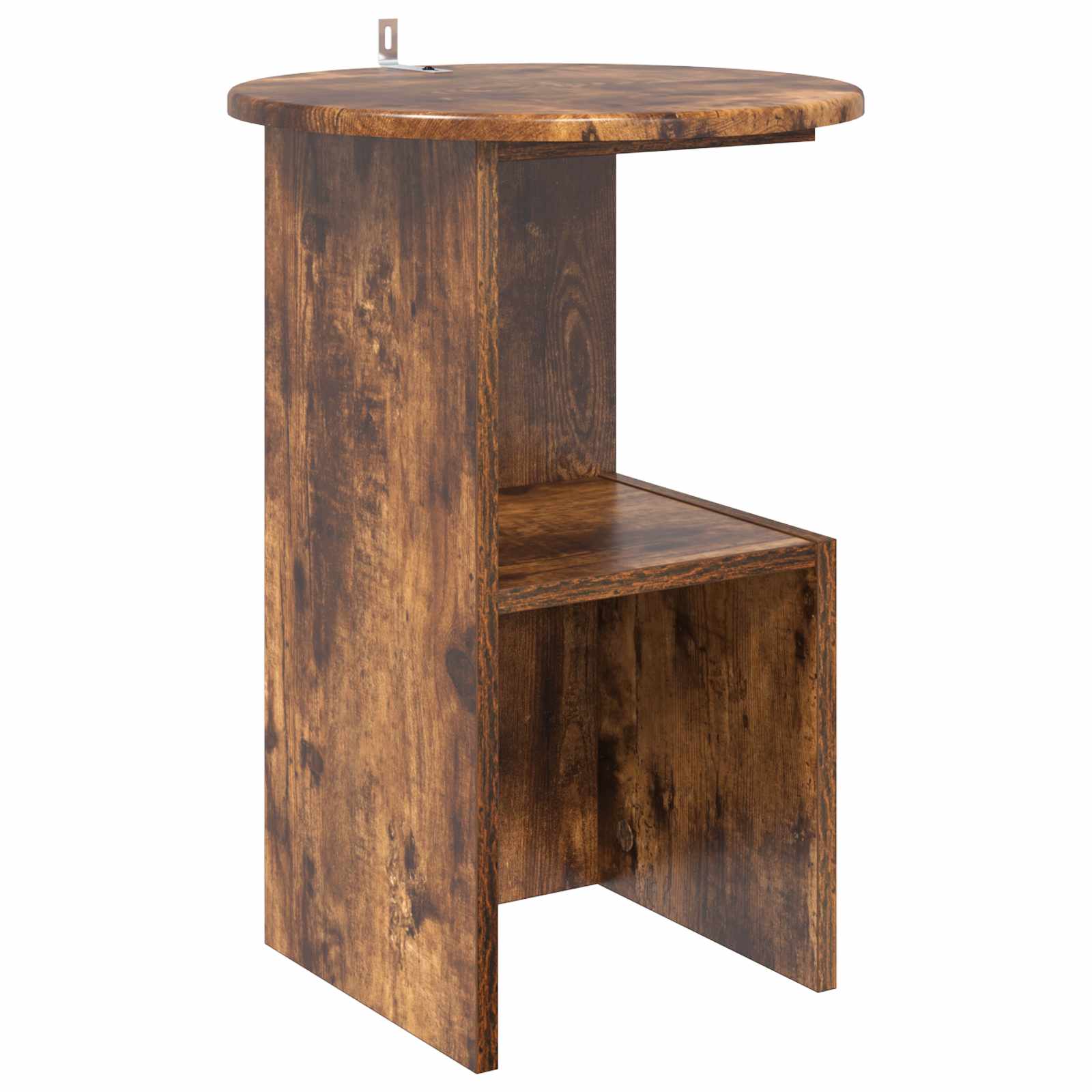 Mesa lateral carvalho fumado ø 39,5 x 55 cm