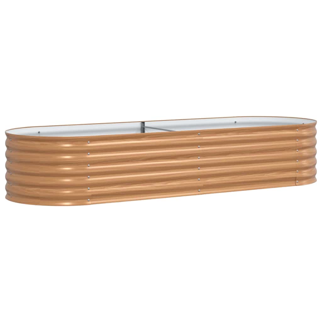Cama elevada castanho 240 x 80 x 44 cm aço