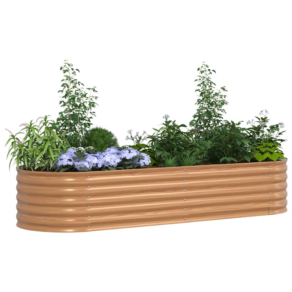 Cama elevada castanho 240 x 80 x 44 cm aço