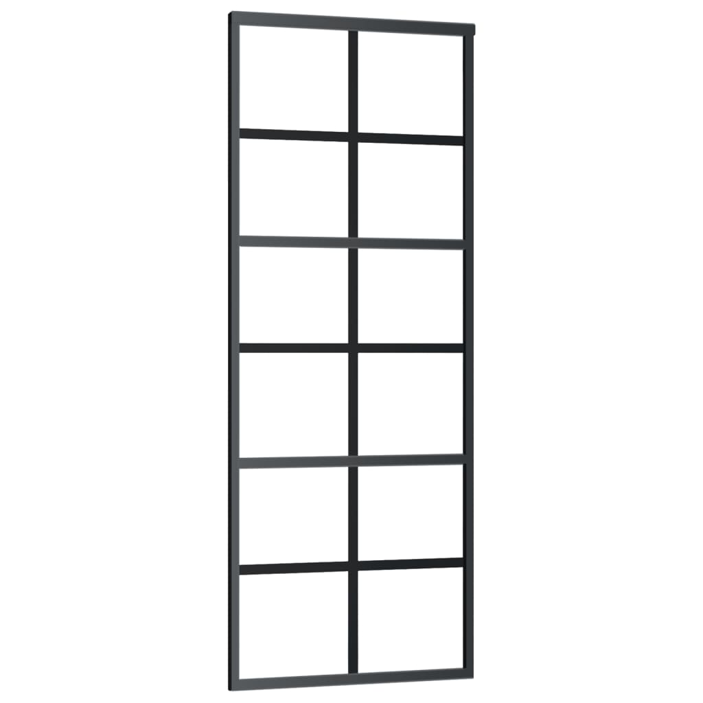 Porta deslizante c/ conj. ferragens 76x205cm vidro esg/alumínio