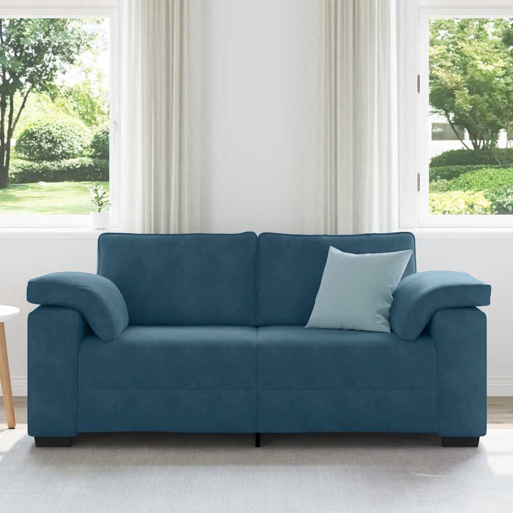 Sofá-luvas 180x77x82 cm veludo azul