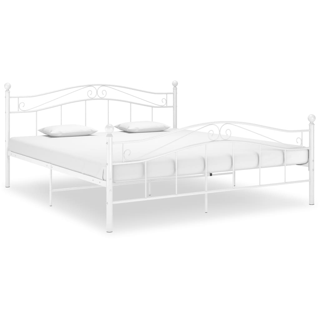 Estrutura de cama metal 200x200 cm branco