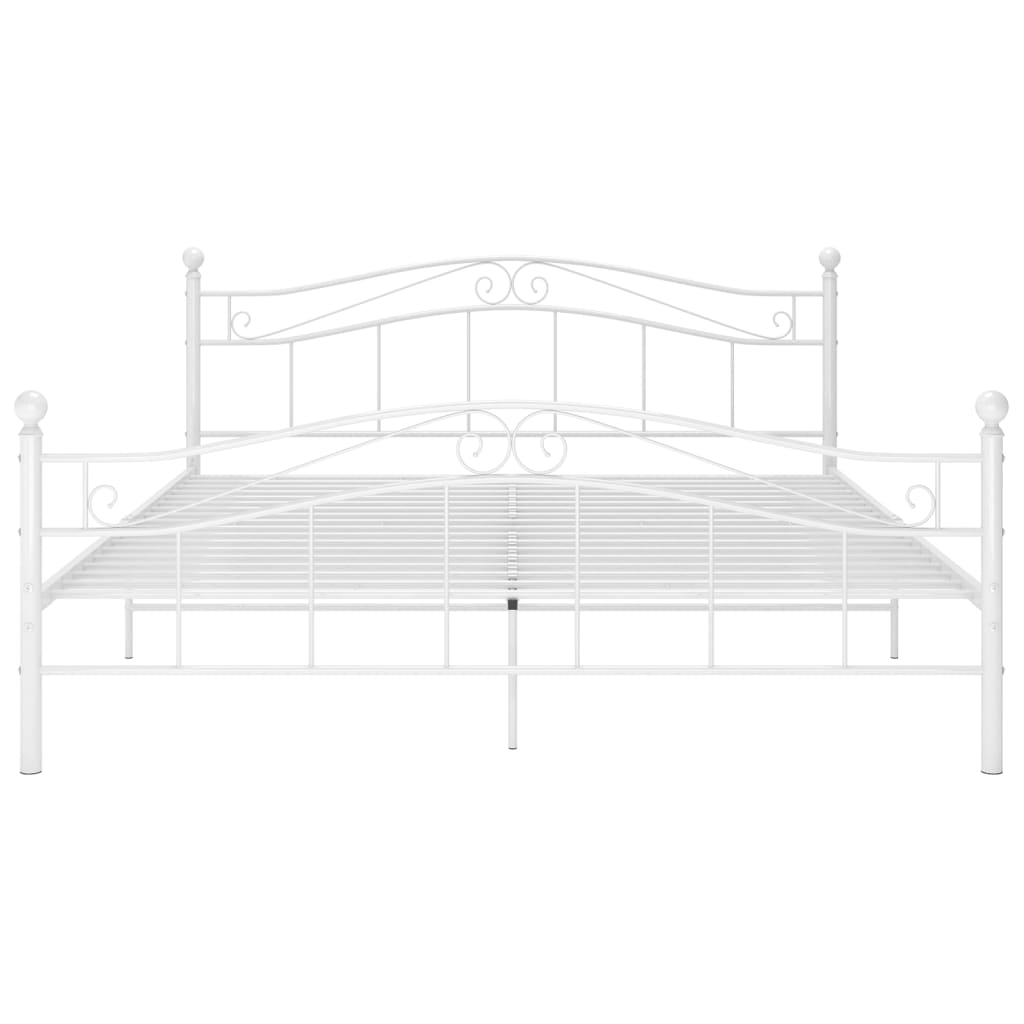 Estrutura de cama metal 200x200 cm branco