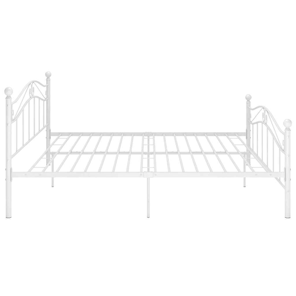 Estrutura de cama metal 200x200 cm branco