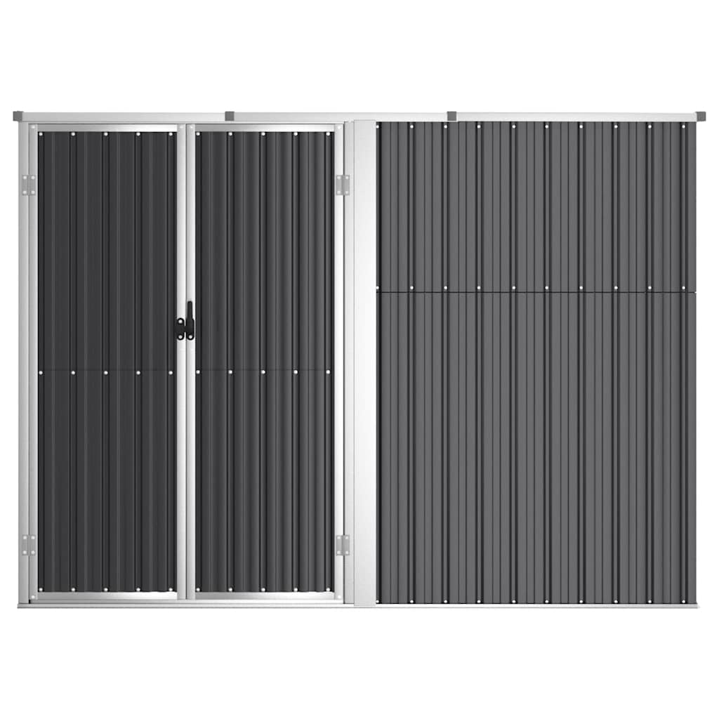 Abrigo ferramentas jardim aço galvanizado antracite