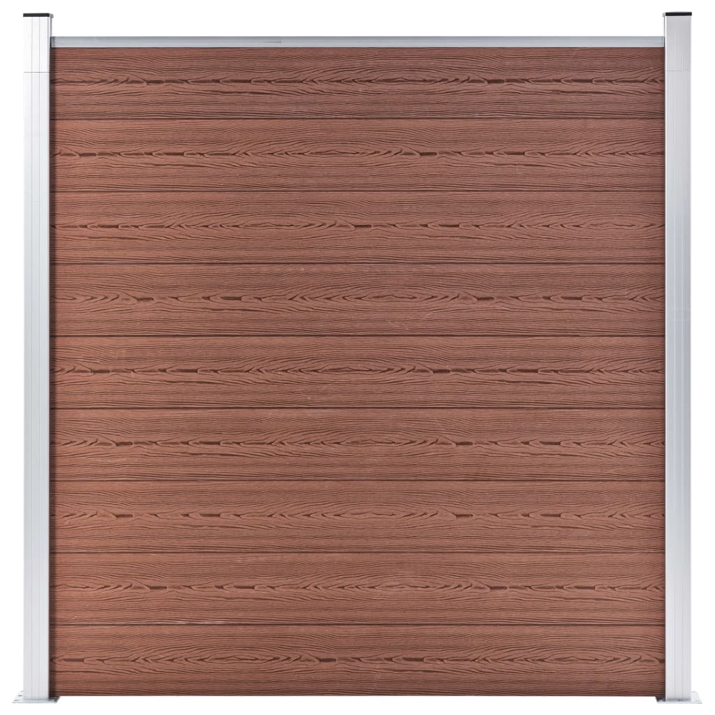 Painel vedação wpc 7 quadrados+1 inclinado 1311x186cm castanho