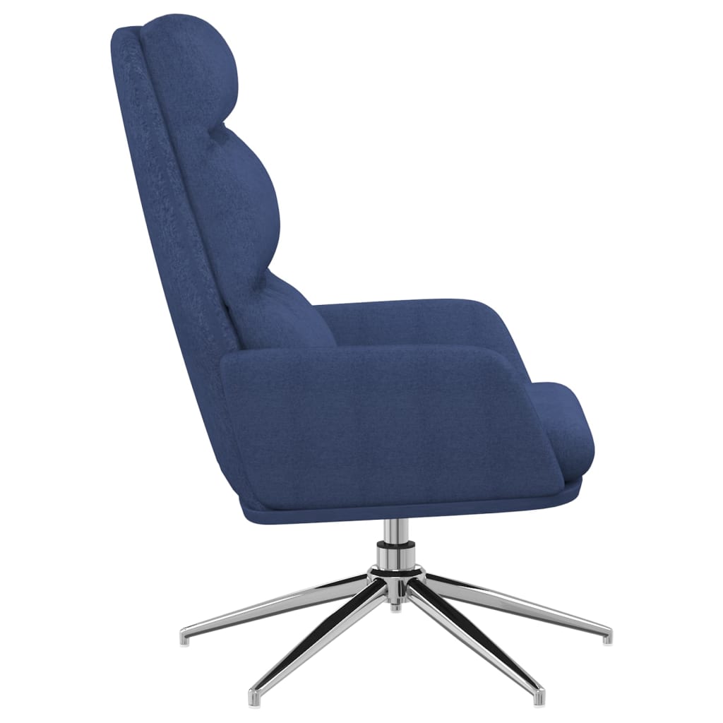 Cadeira de descanso tecido azul