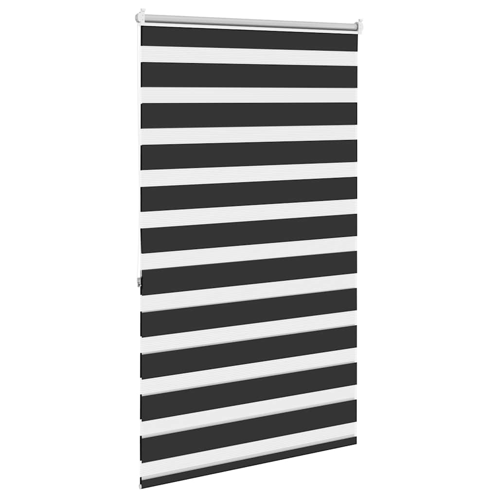 Cortina zebra, 100,9 x 175 cm, largura do tecido 96,7 cm, preta.