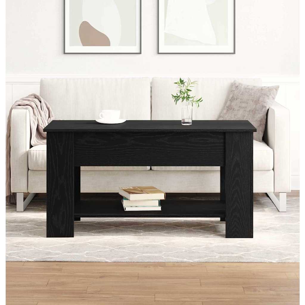 Mesa de centro carvalho preto 101 x 49 x 52 cm