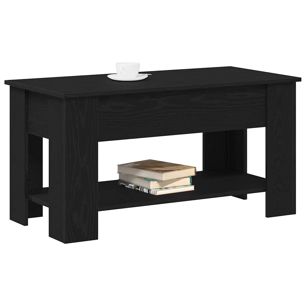 Mesa de centro carvalho preto 101 x 49 x 52 cm