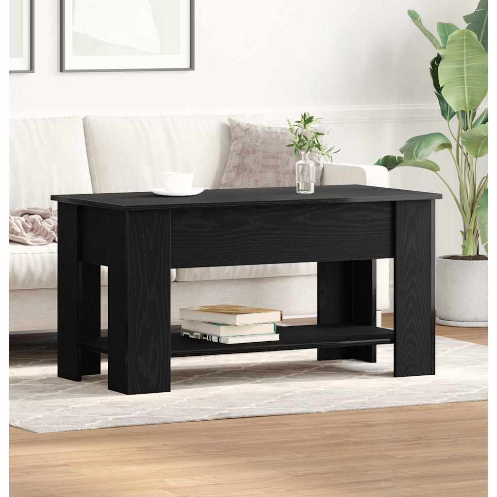 Mesa de centro carvalho preto 101 x 49 x 52 cm