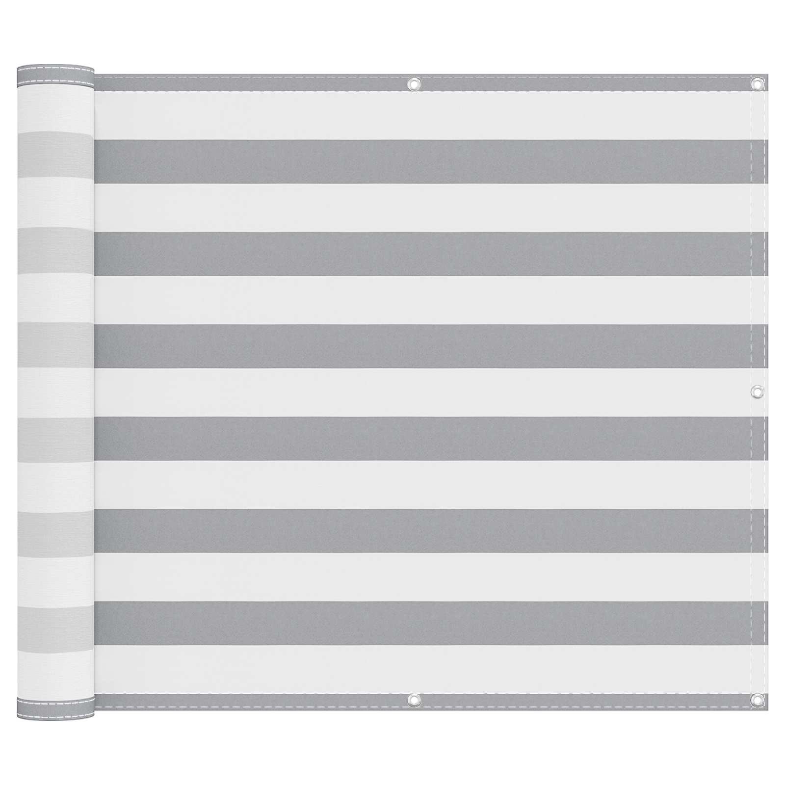 Tela de varanda cinza claro e branco 90 x 1000 cm