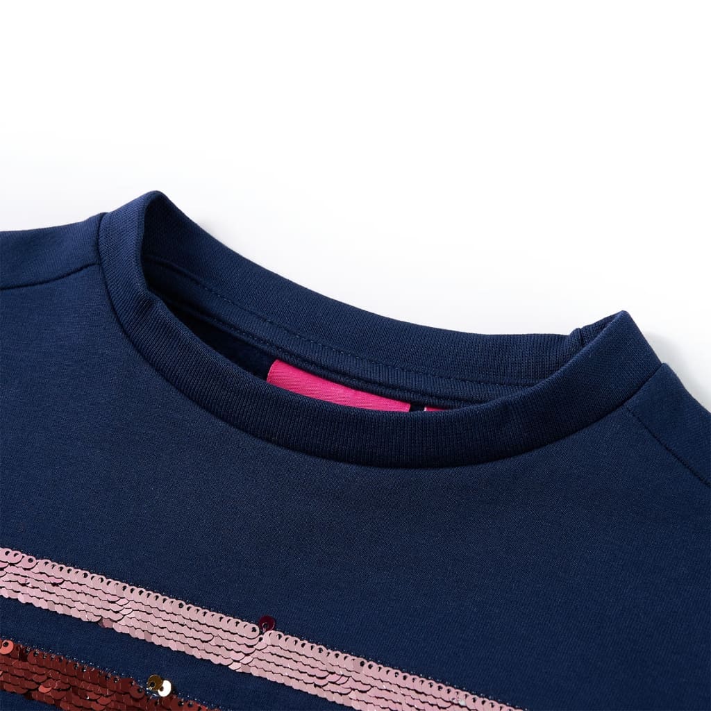 Vestido para criança azul-marinho 92
