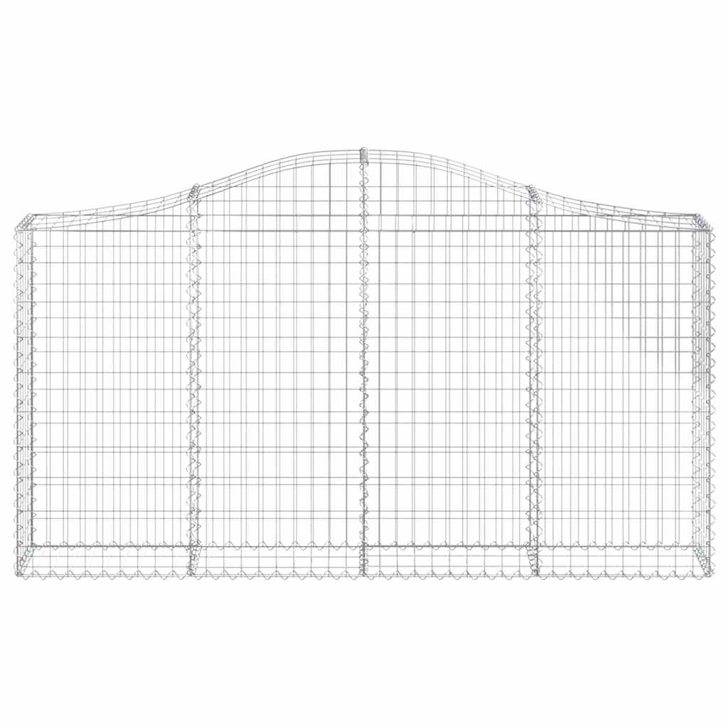 Cestos gabião arqueados 18 pcs 200x30x100/120 ferro galvanizado