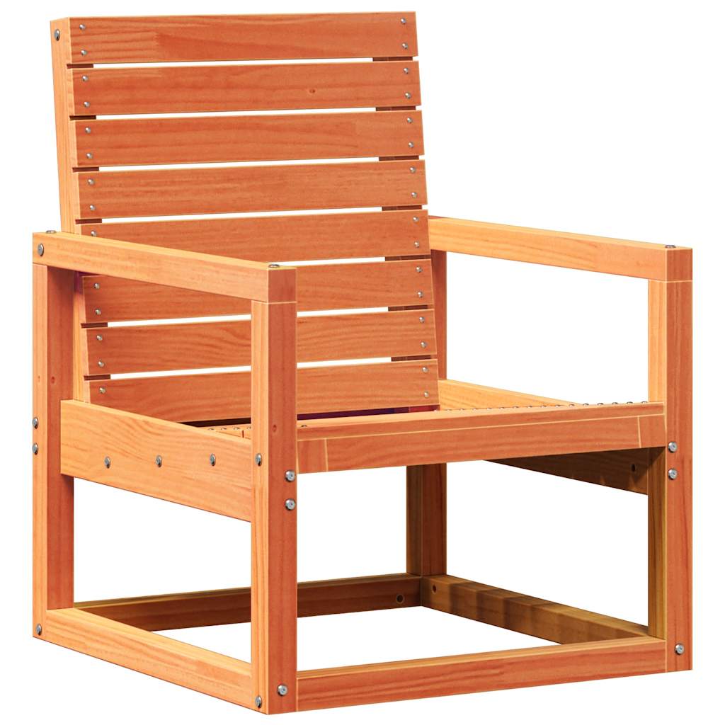 3 Pcs conjunto lounge de jardim pinho maciço castanho-mel