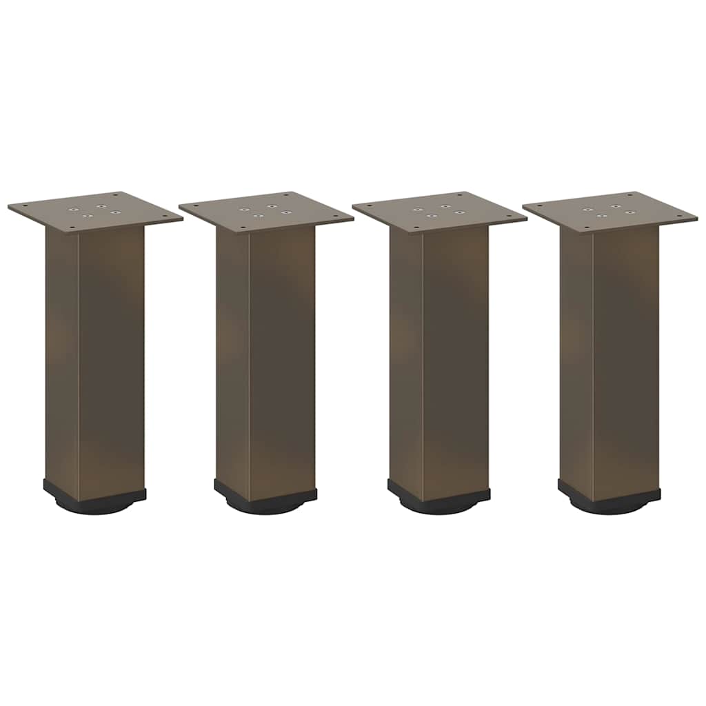 Pés para mesa de centro 4 peças aço natural 30-32 cm aço