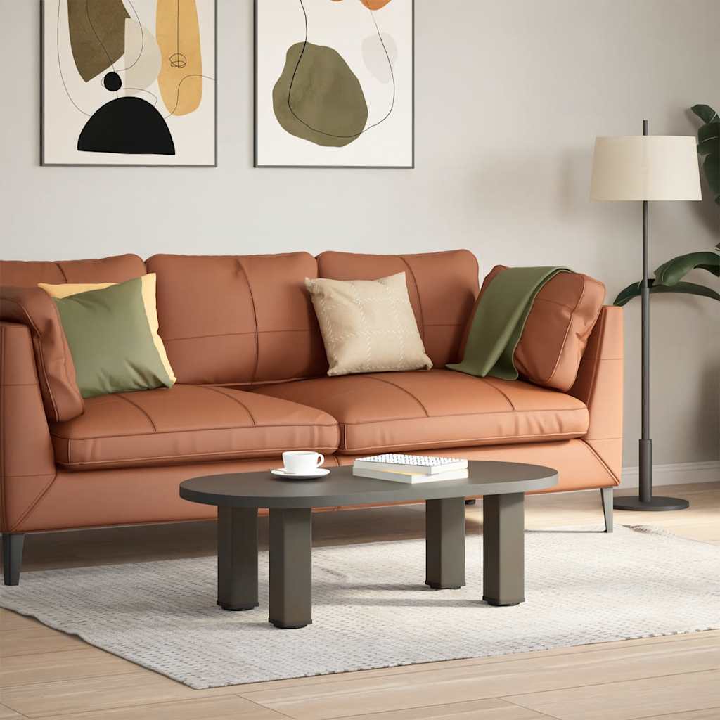 Pés para mesa de centro 4 peças aço natural 30-32 cm aço