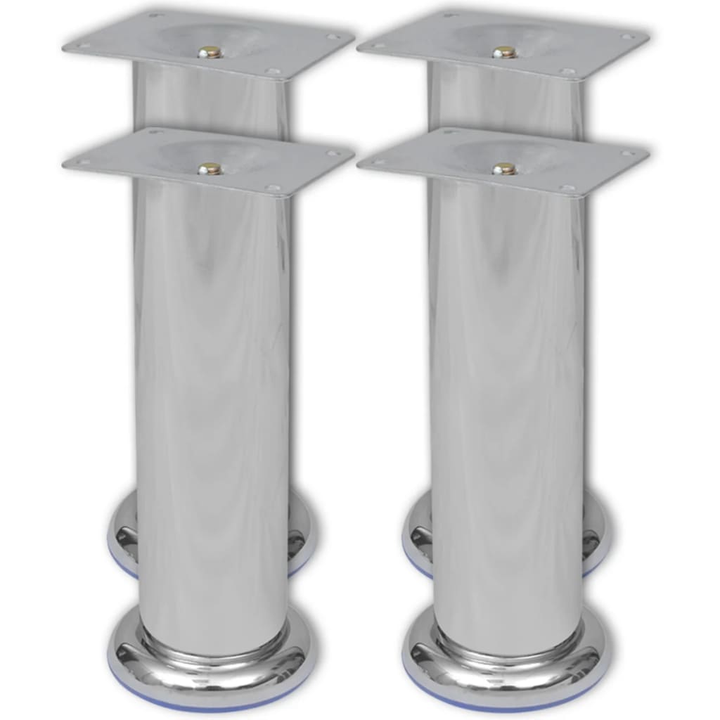 Pés para sofá redondos 8 pcs 180 mm cromado