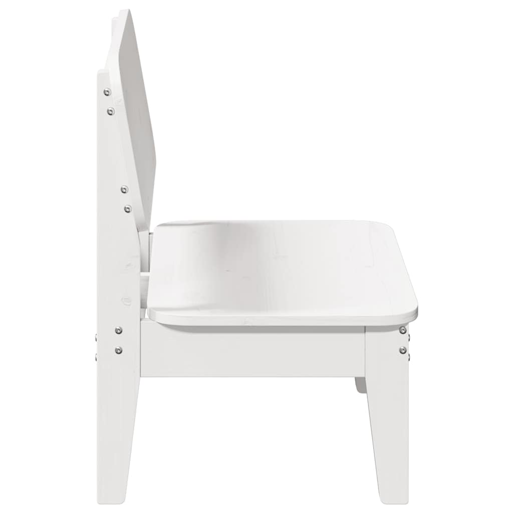 Cadeira de jardim 60x52,5x72 cm madeira de pinho maciça branco