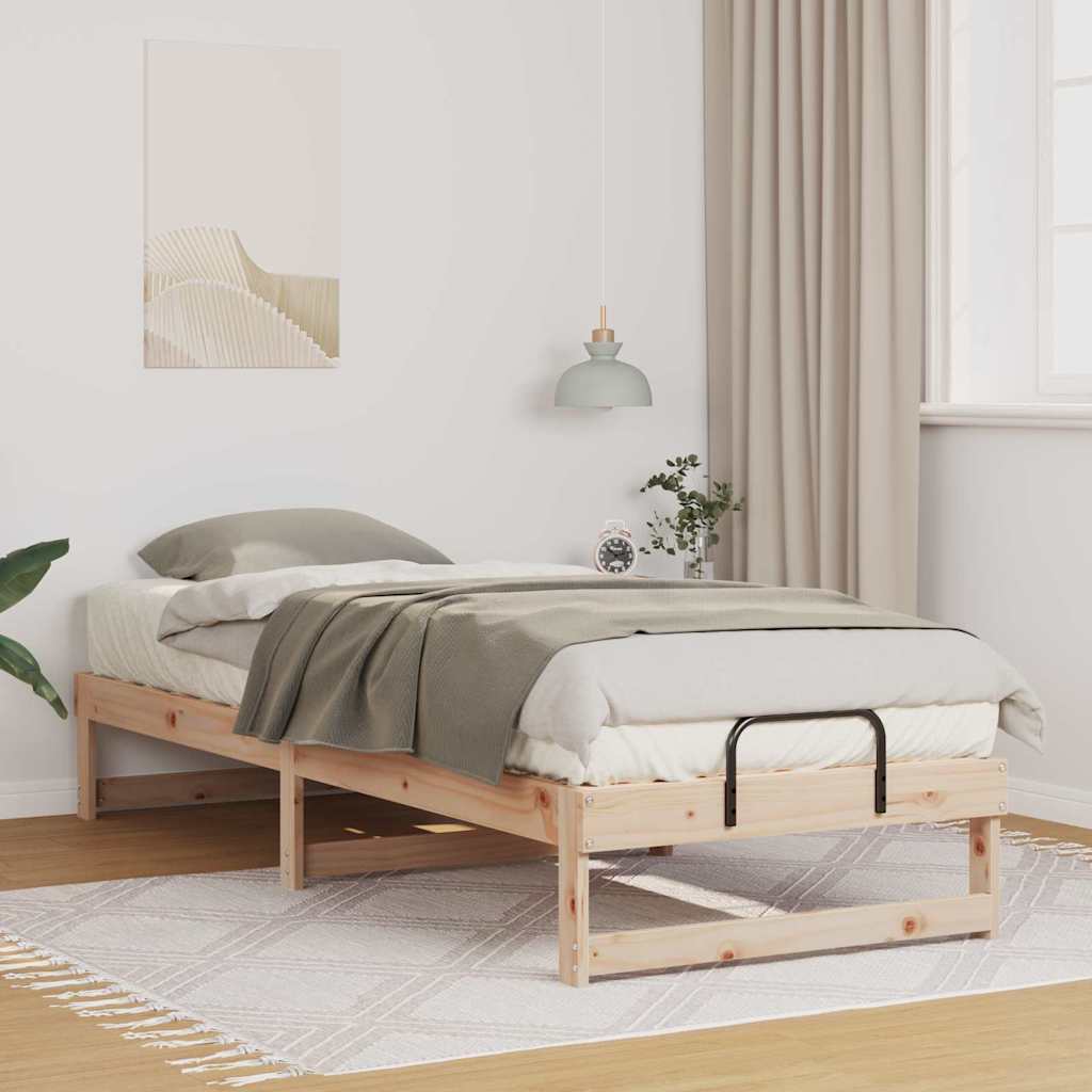 Estrutura da cama castanho 90 x 210 cm