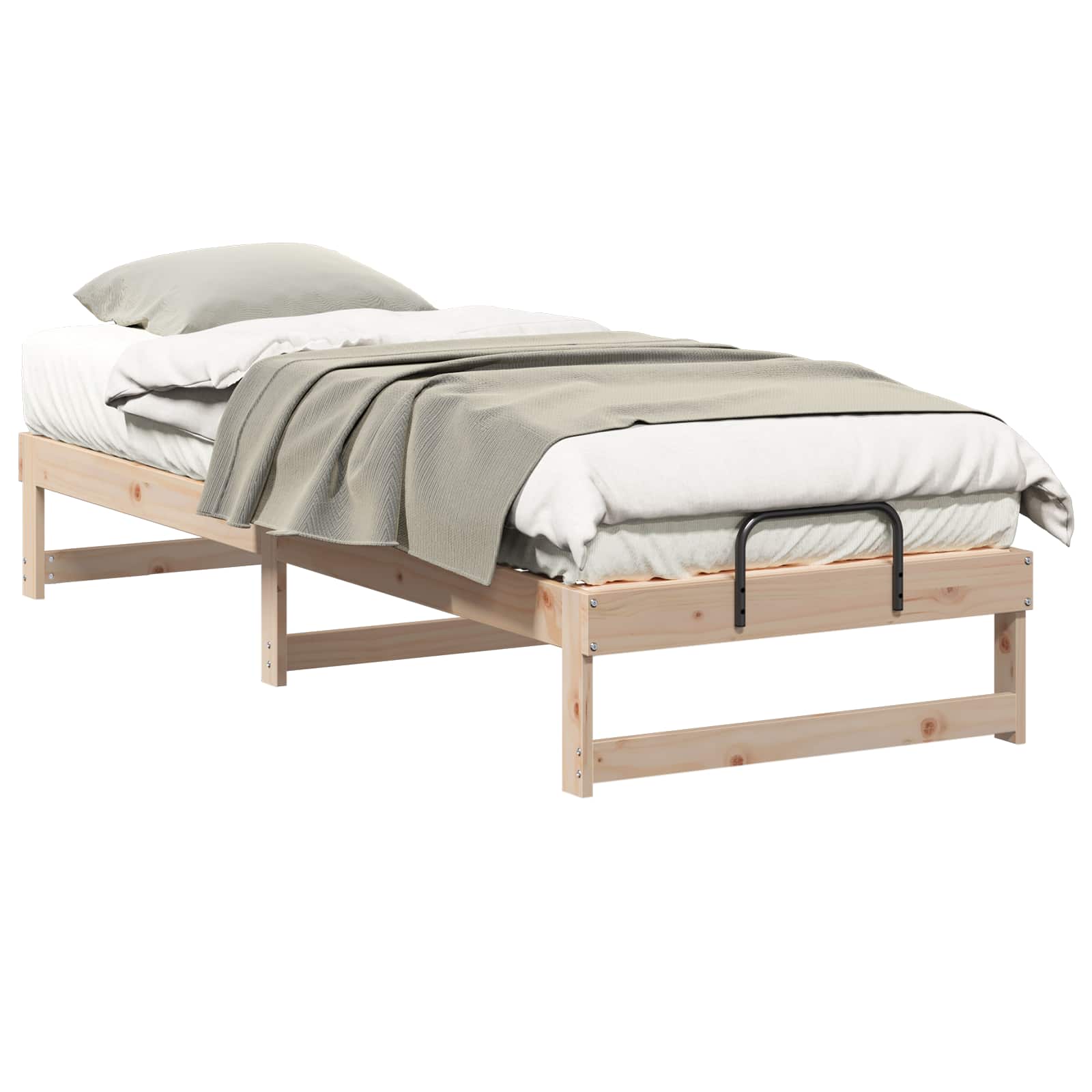 Estrutura da cama castanho 90 x 210 cm