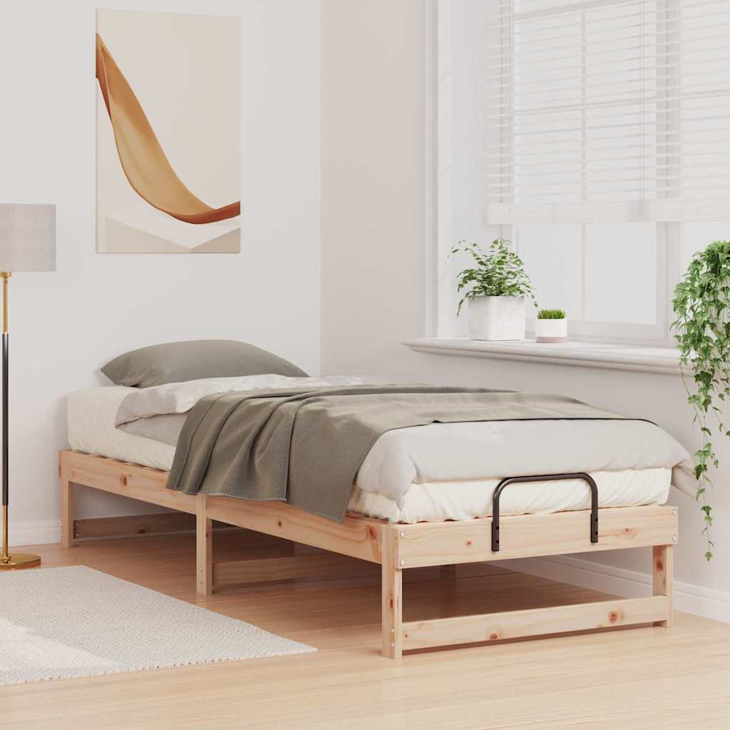 Estrutura da cama castanho 90 x 210 cm