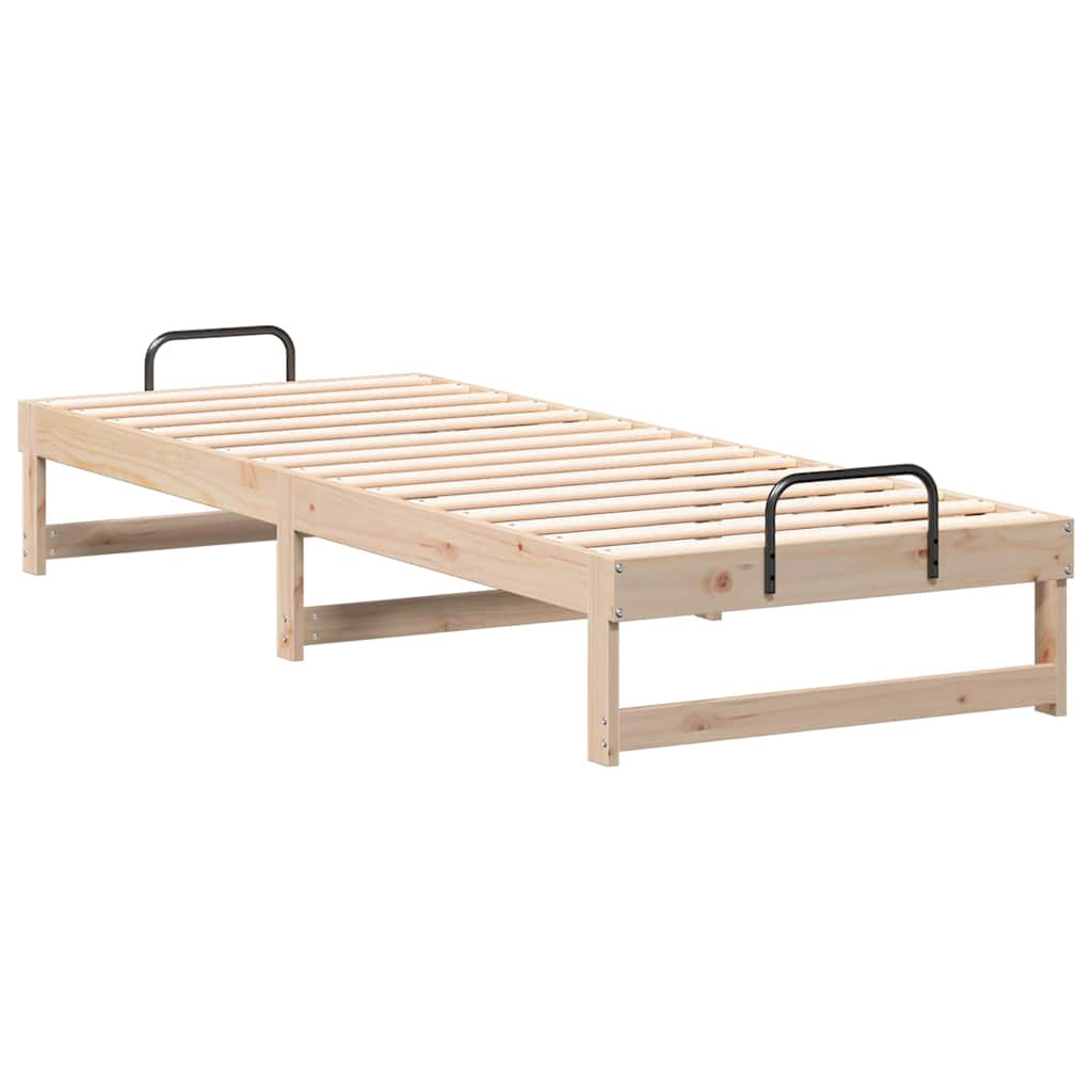 Estrutura da cama castanho 90 x 210 cm