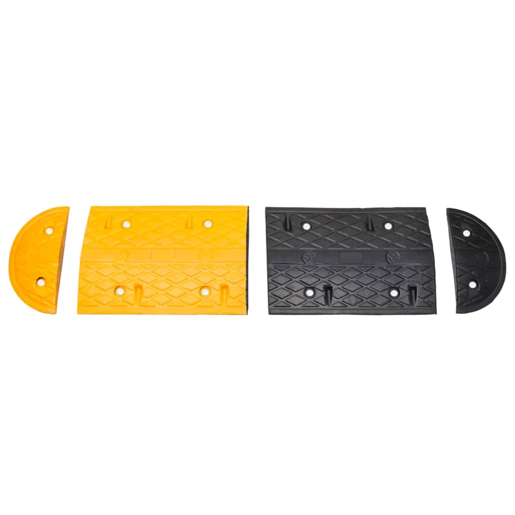 Lomba 517x32,5x4 cm borracha preto e amarelo