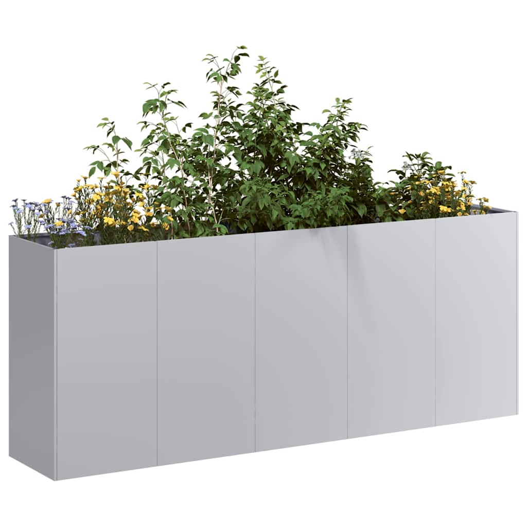 Planter 200x40x80 cm aço galvanizado
