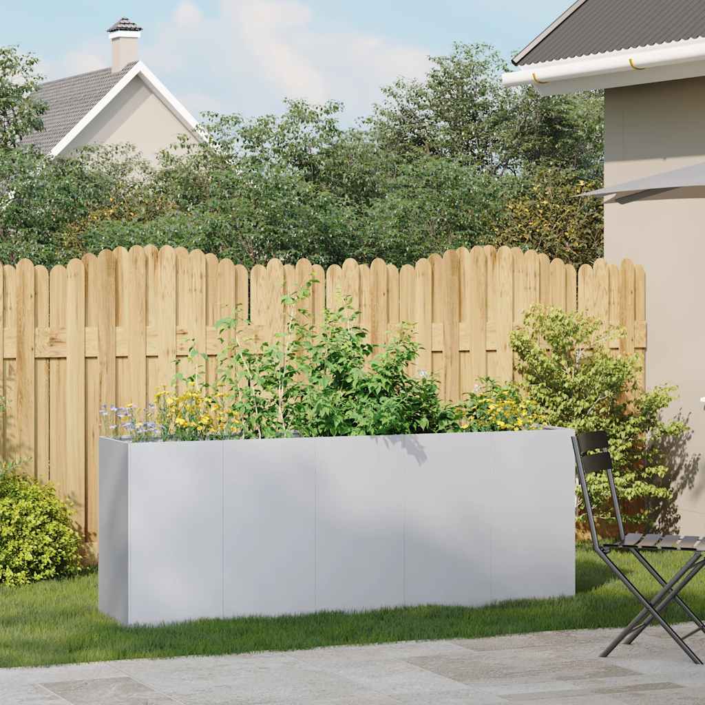 Planter 200x40x80 cm aço galvanizado