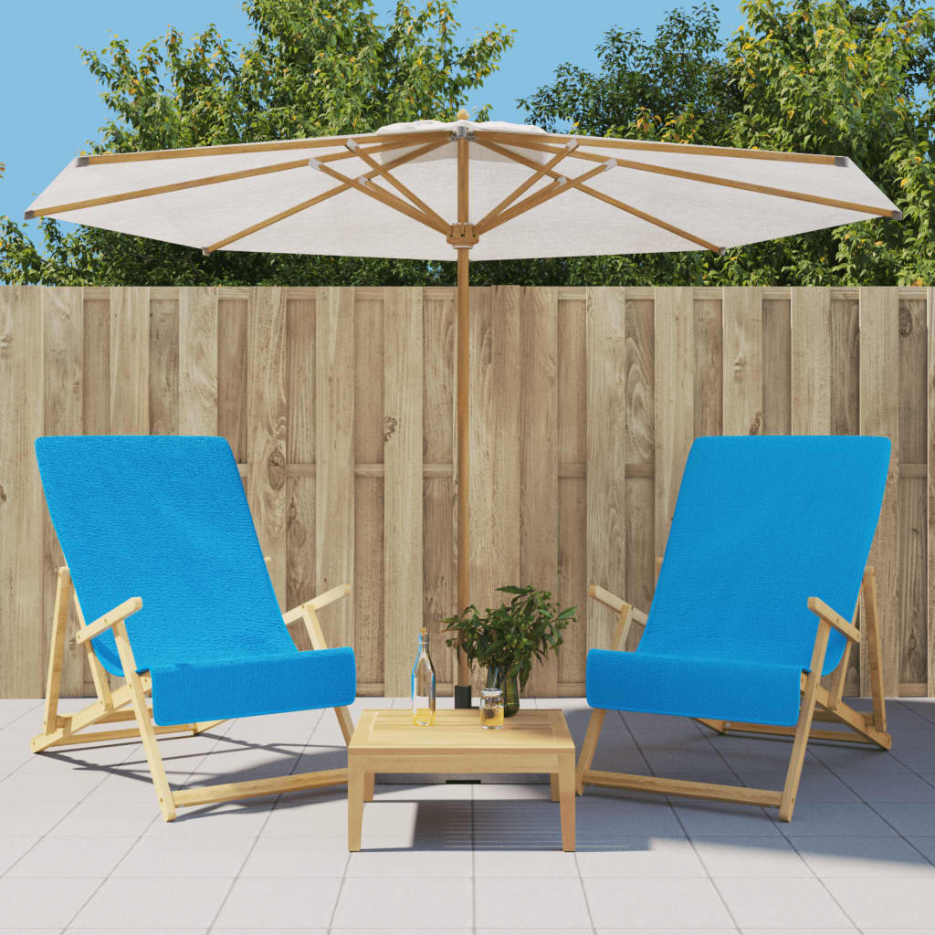 Toalhas de praia 2 pcs 60x135 cm tecido 400 gsm turquesa