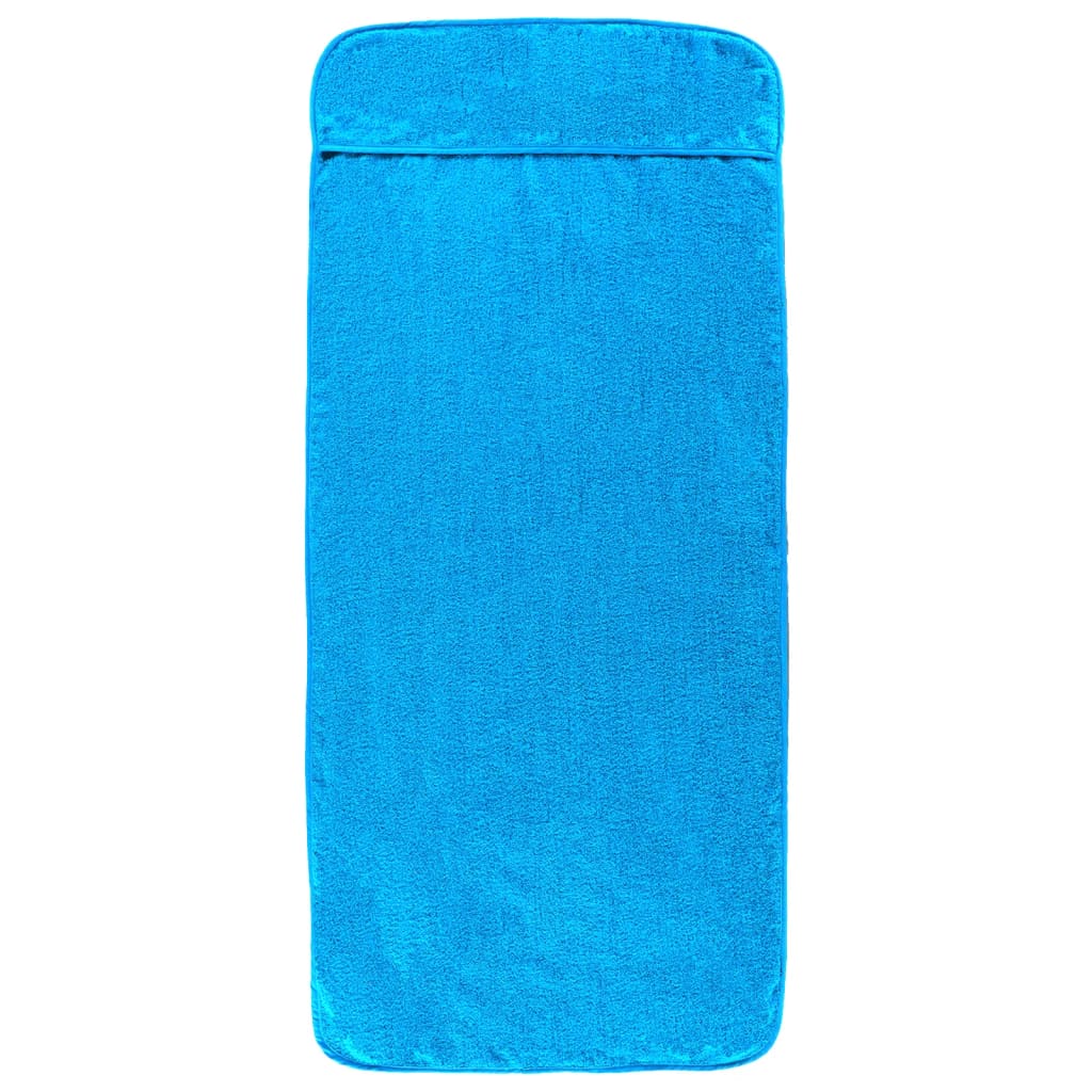 Toalhas de praia 2 pcs 60x135 cm tecido 400 gsm turquesa