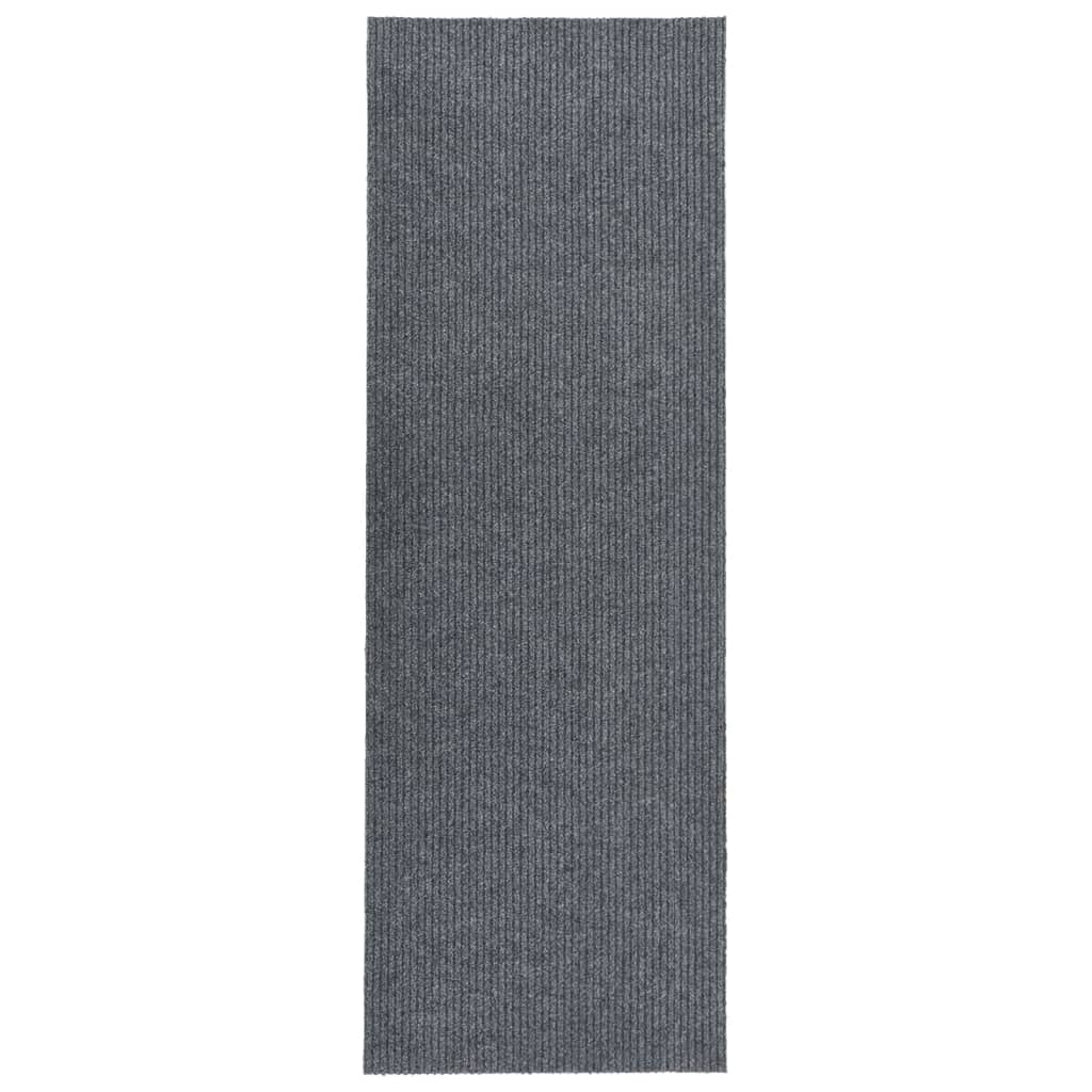 Tapete/passadeira de entrada 100x350 cm cinzento