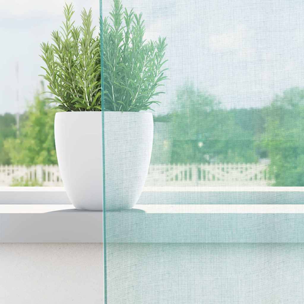 Cortinas de voile com ilhós 2 pcs turquesa