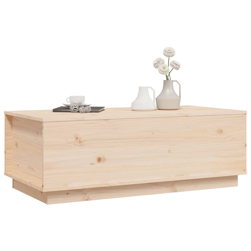 Mesa de centro 100x50x35 cm pinho maciço