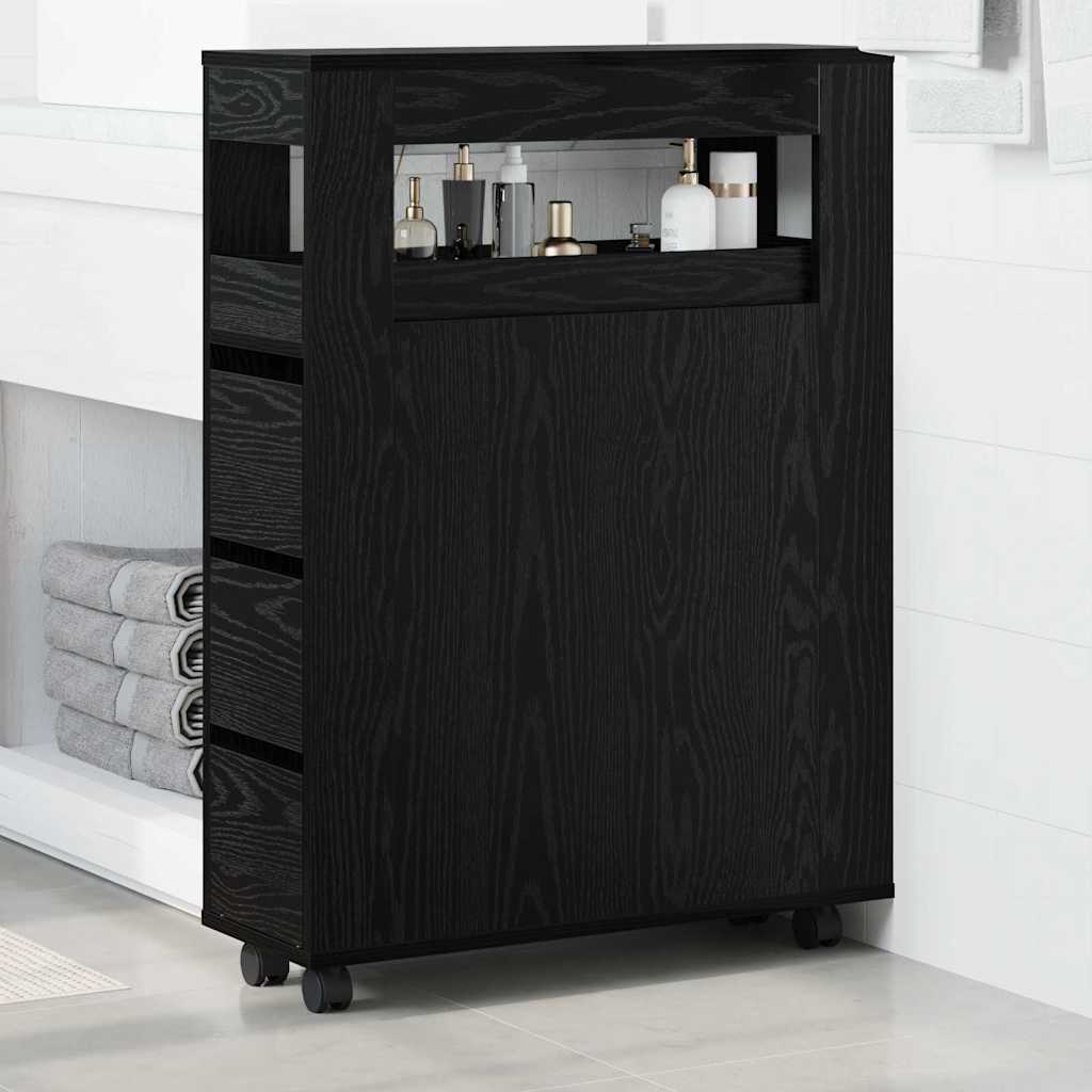 Conjunto de móveis para banheiro 65 x 23 x 87 cm carvalho preto