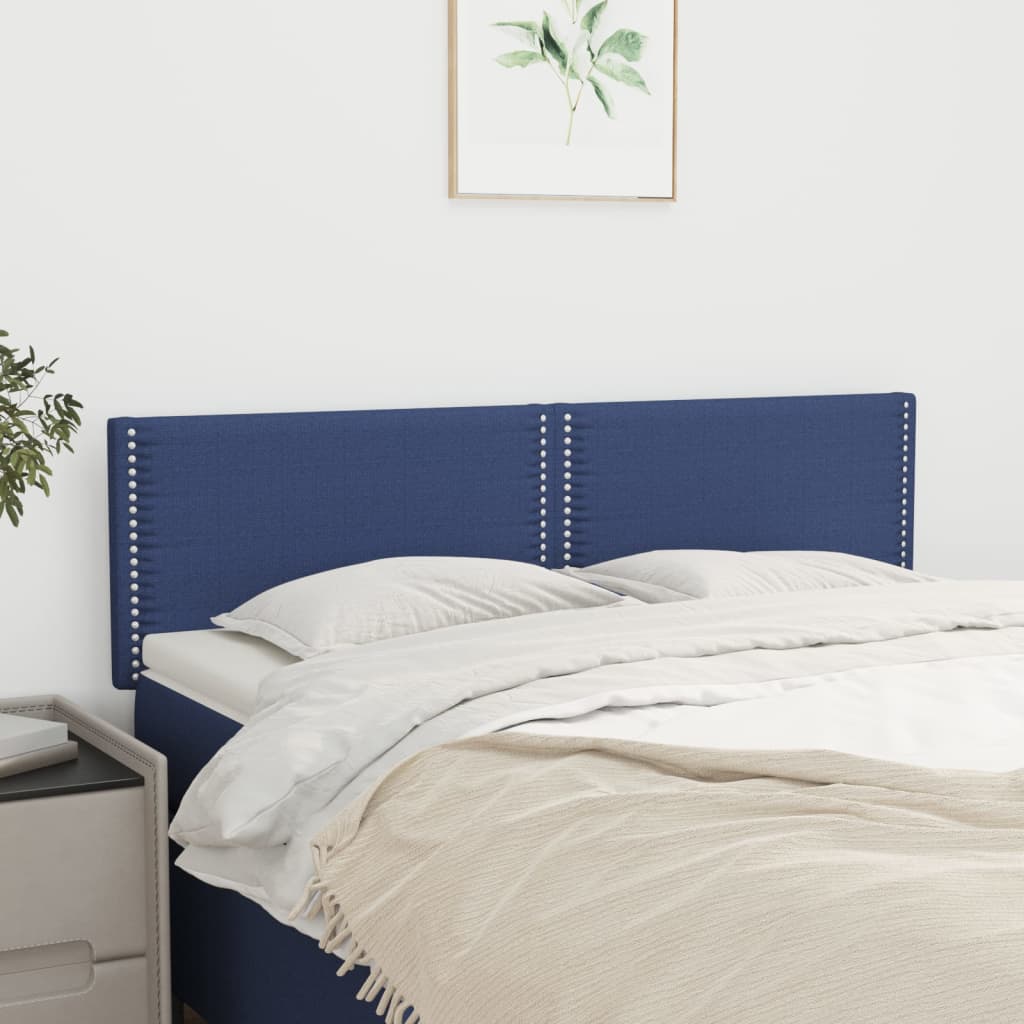Cabeceiras azul 144x5x78/88 cm tecido