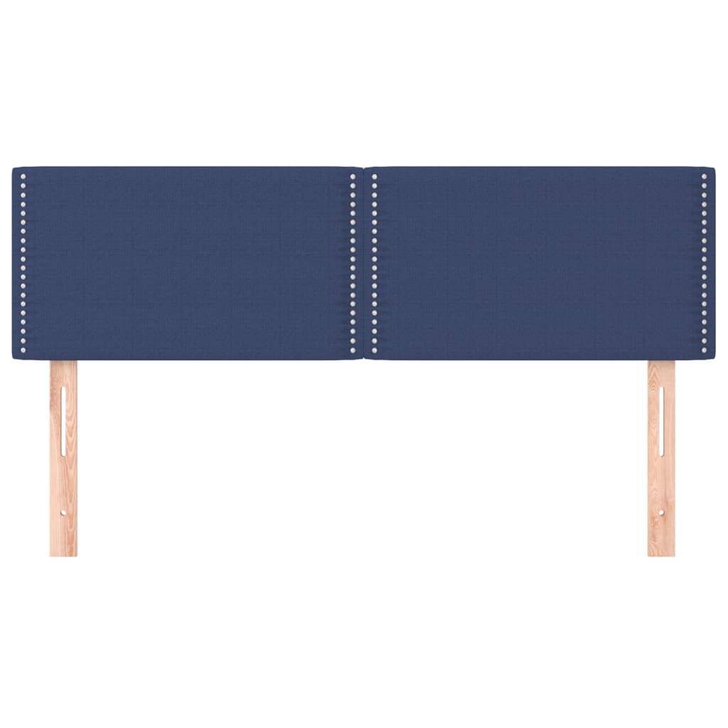Cabeceiras azul 144x5x78/88 cm tecido