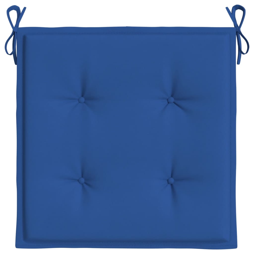 Almofadões p/ cadeiras jardim 6 pcs 50x50x4 cm oxford azul real