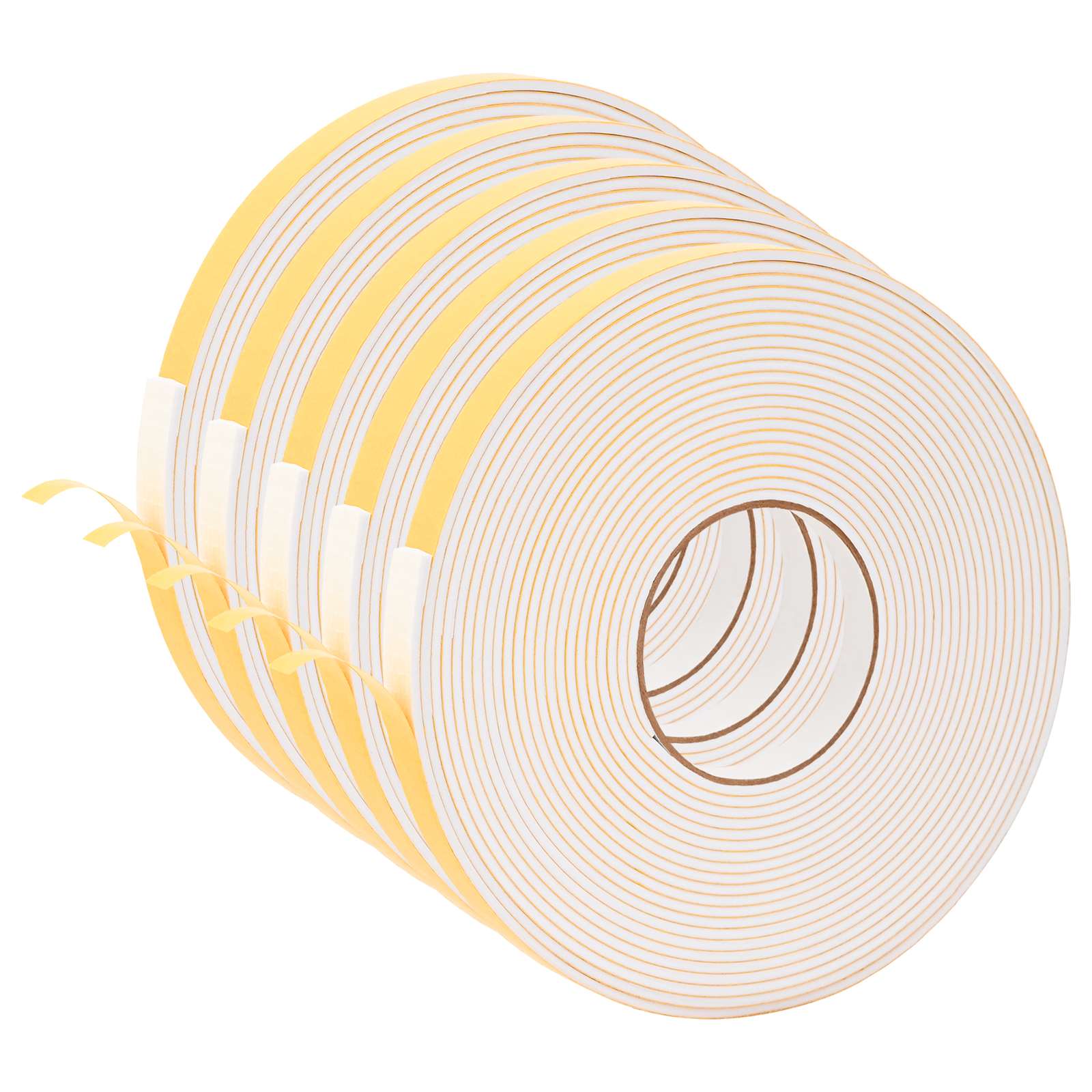 Fita de espuma autoadesiva 5 unid. branco 15mm x 10m espuma cr