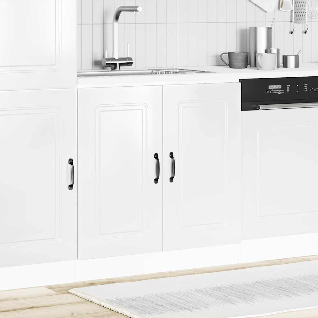 Armário baixo lavatório kalmar branco alto brilho 80x46x81,5 cm