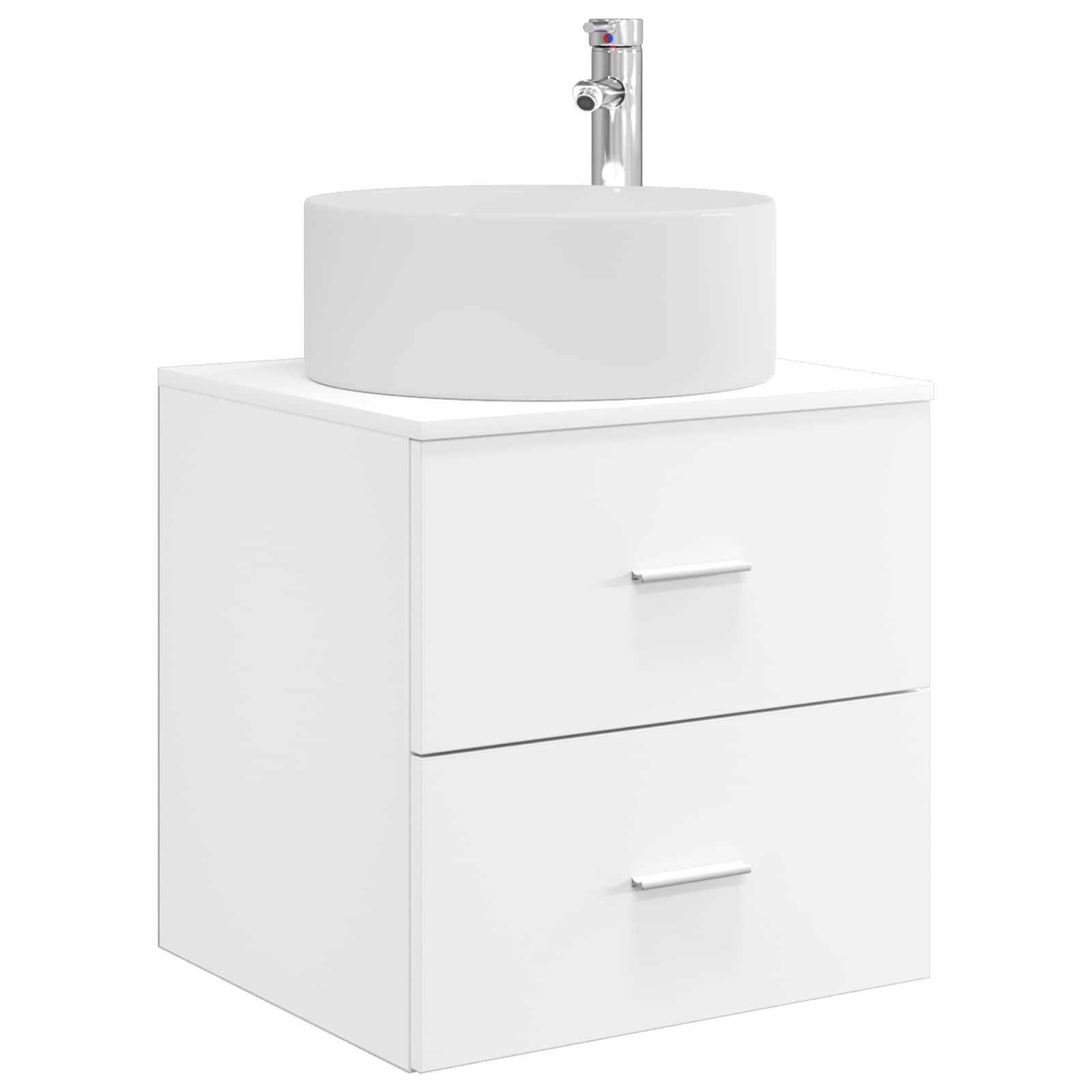 Vaidade com pia suspensa branco 49,5 x 44,5 x 65,5 cm