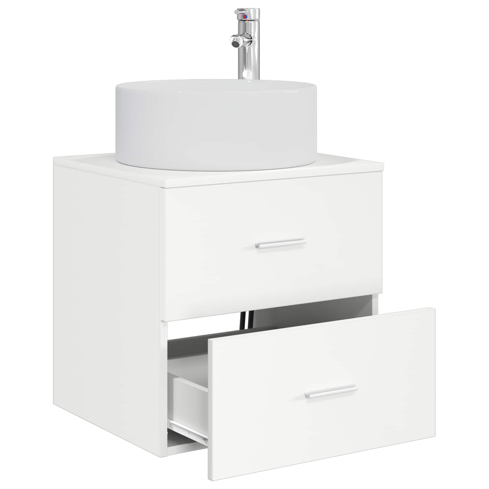 Vaidade com pia suspensa branco 49,5 x 44,5 x 65,5 cm